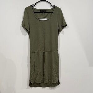 White House Black Market Olive Midi Dress with Pockets!